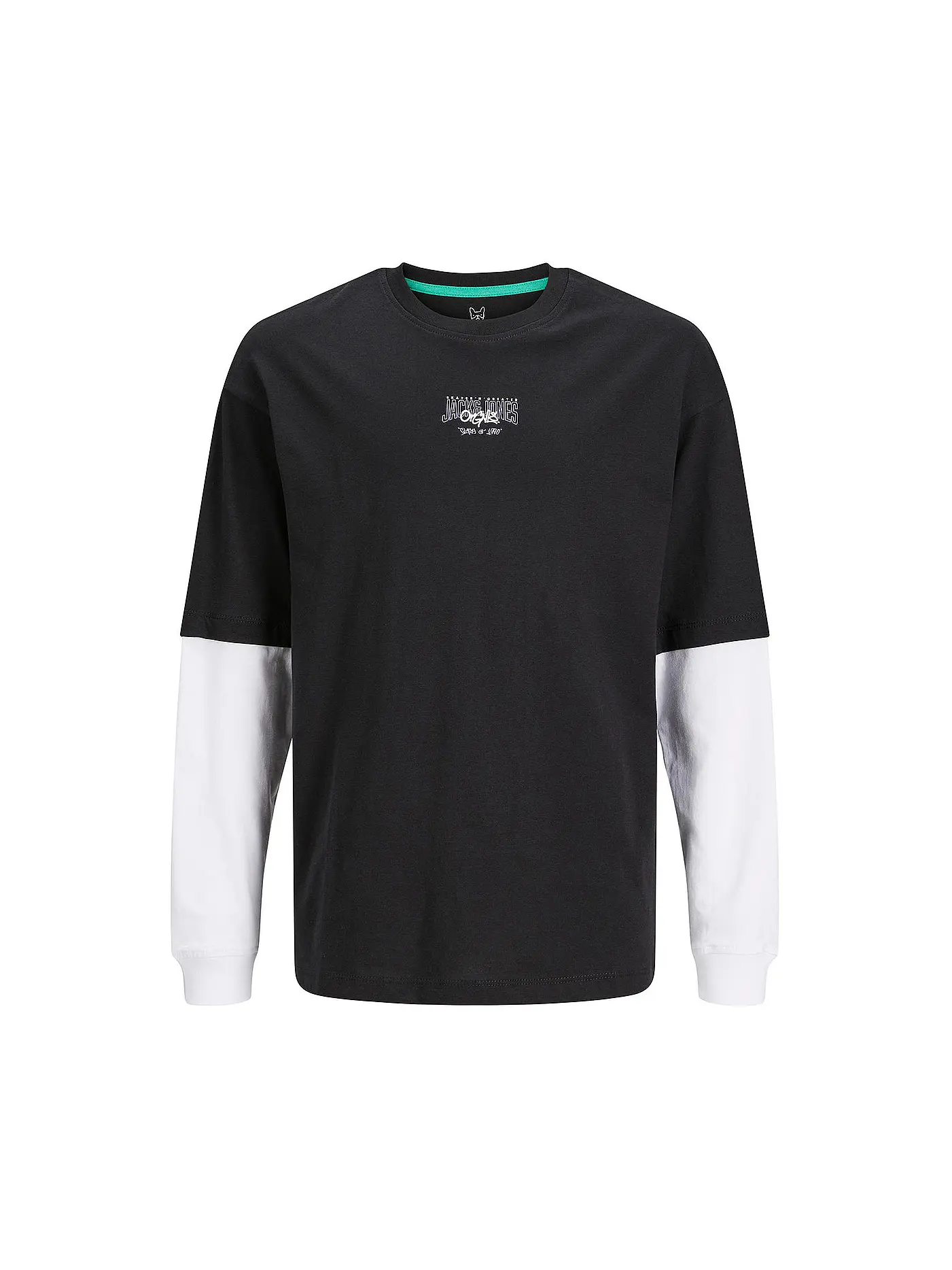 JACK & JONES | Jungen Langarmshirt JORTRIBECA | schwarz